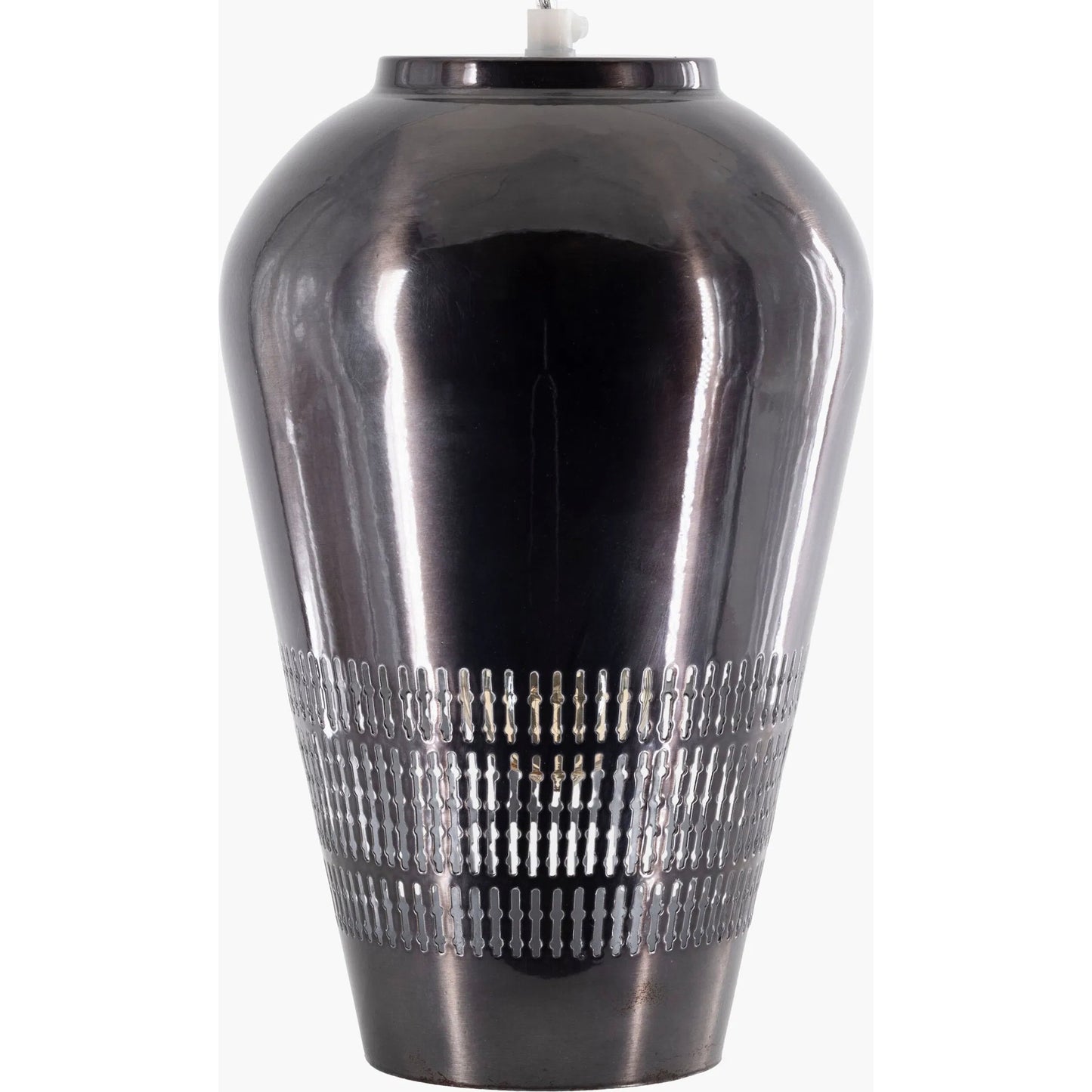 002 SI-1905450 | Closeup | Henrik Ceiling Light - 24086 by Surya in black, translucent and hand finished, translucent. Made from metal in a modern style.