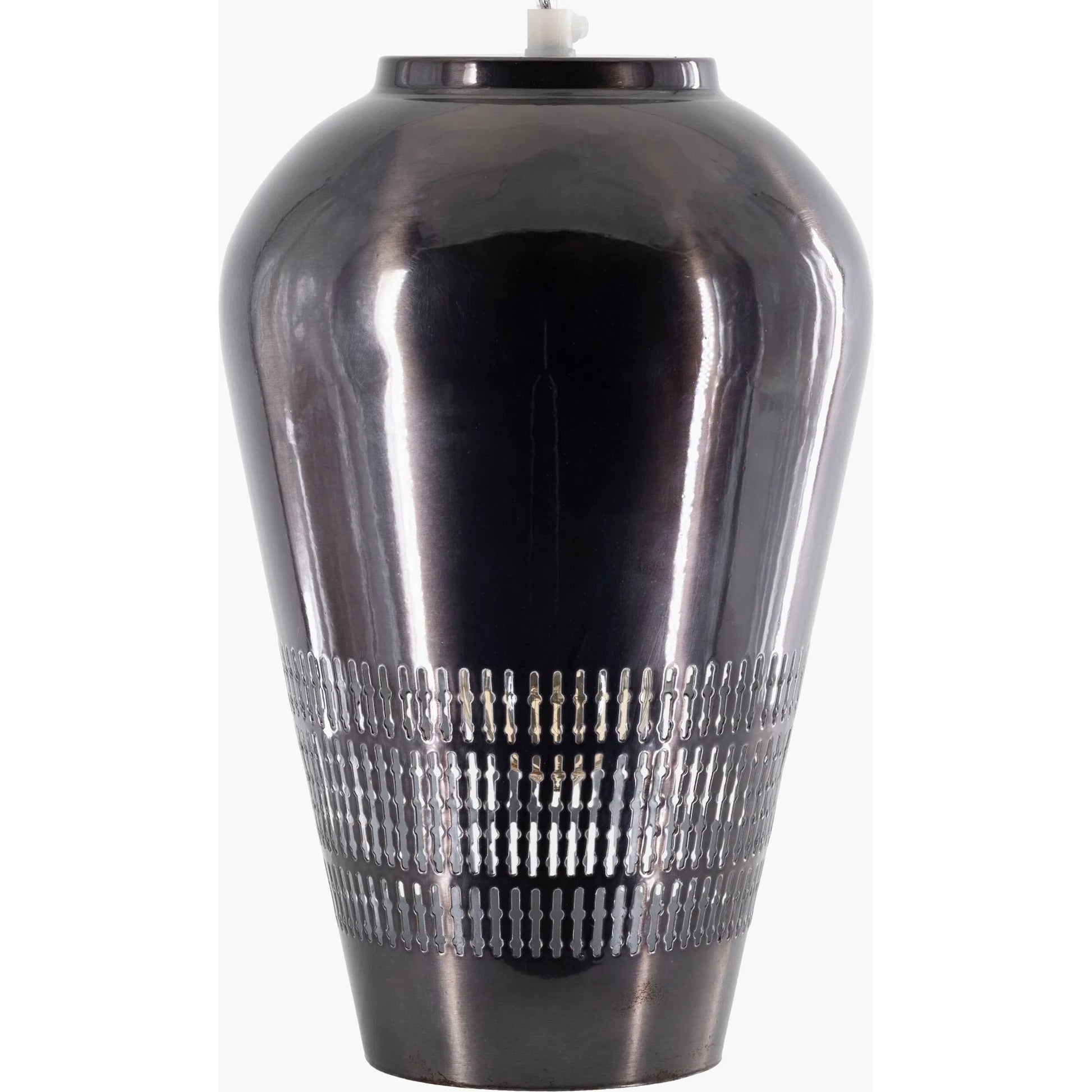 Henrik Ceiling Light - 24086 by Surya in black, translucent and hand finished, translucent. Made from metal in a modern style.