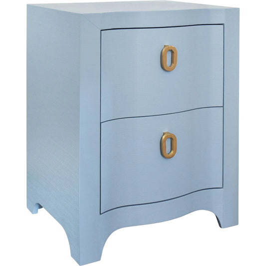 Helena Curved Front Side Table by Worlds Away. Made from unique in a unique style.