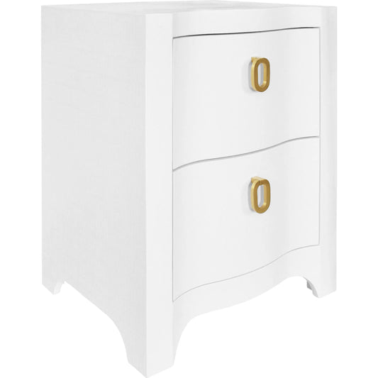 Helena Curved Front Side Table by Worlds Away. Made from unique in a unique style.
