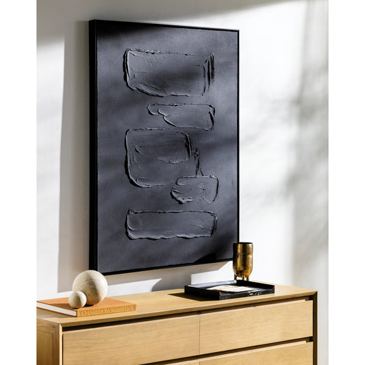 Hemkund Wall Decor by Surya in main: black, frame:. Made from unique in a modern style.