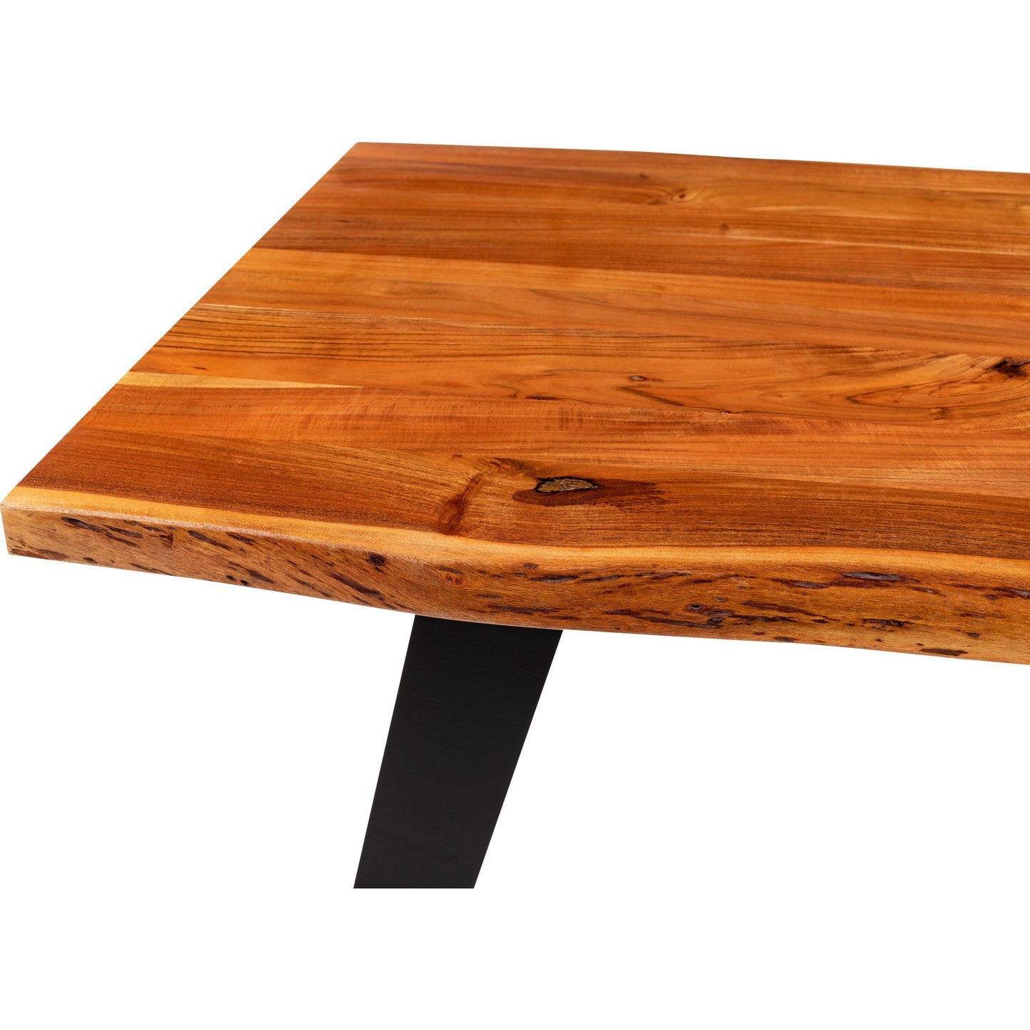001 SI-1922828 | Closeup | Halden - 32631 by Surya in black, brown. Made from top: wood, base: metal in a modern style.