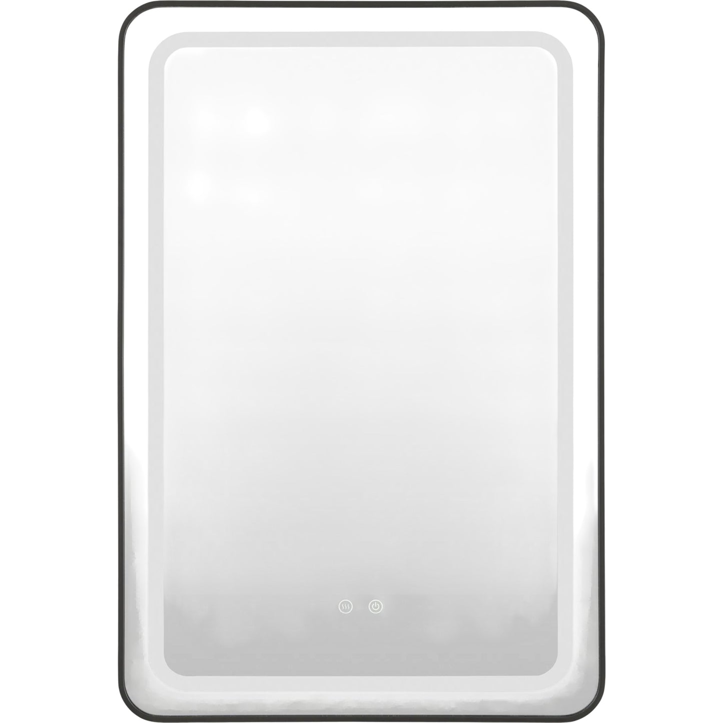 001 SI-2530580,SI-2530581 | Primary Silo | Hena Vanity Mirror by Livabliss in black and matte. Made from aluminum in a unique style.
