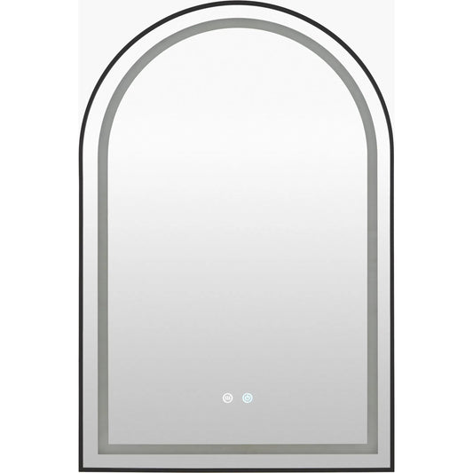000 SI-2632177 | Primary Silo | Hena Vanity Mirror by Livabliss in black and matte black. Made from aluminum in a unique style.