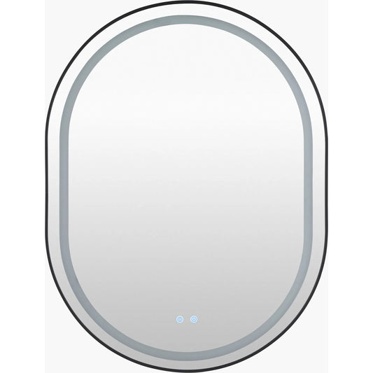 000 SI-2632178 | Primary Silo | Hena Vanity Mirror by Livabliss in black and matte black. Made from aluminum in a unique style.