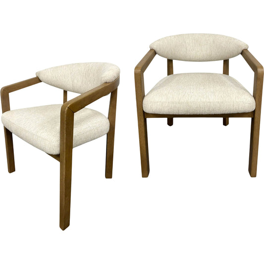 Henderson Dining Chair (Set of 2) by Surya in gray. Made from polyester, rubber wood, foam, polyfill in a transitional style.