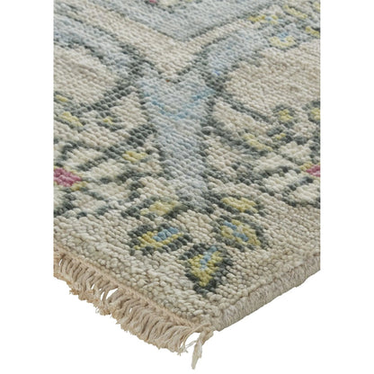 Beall Traditional & Botanical Rug - 6714F by Feizy in ivory, pink, green. Made from wool in a unique style.