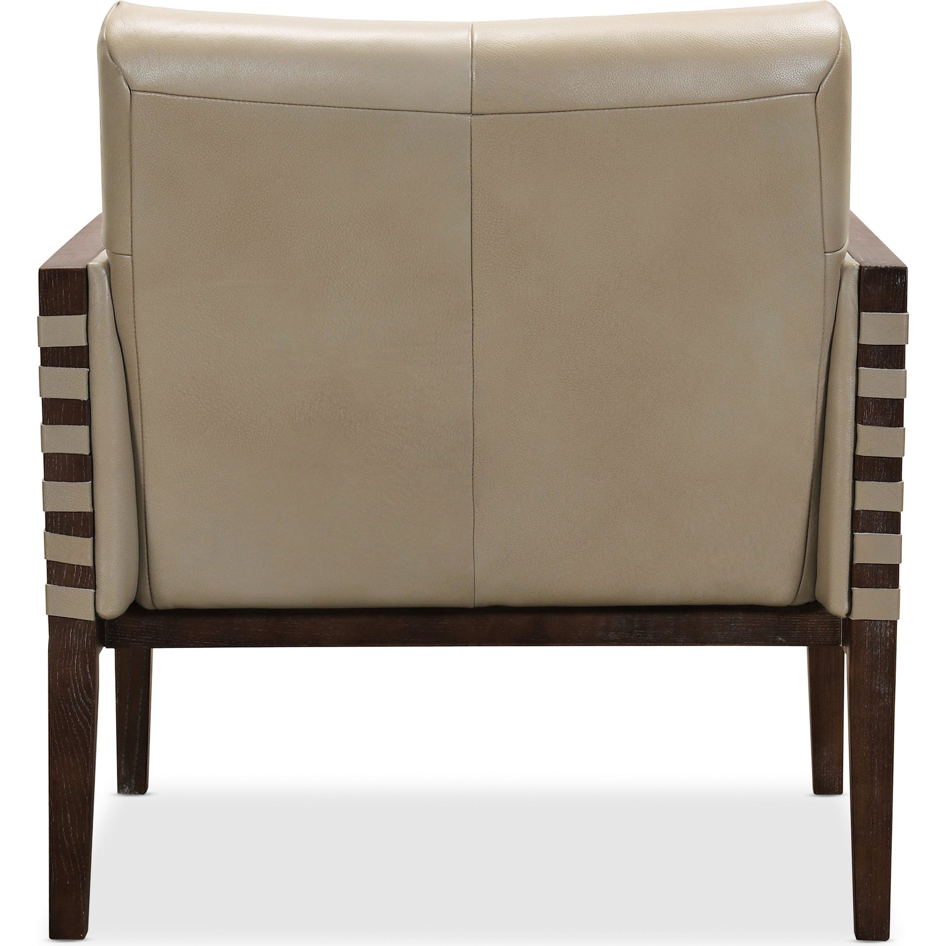 Carverdale Club Chair by Hooker Furniture in grey and maddie gray. Made from leather in a modern style.