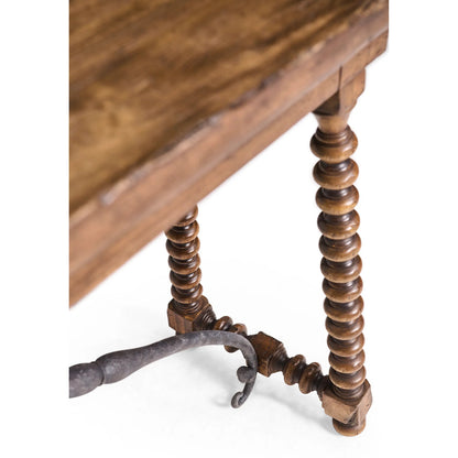 Tamarisk Console Table by Jonathan Charles in medium spain walnut. Made from main acacia in a unique style.