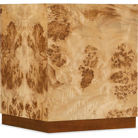Auberon Burl Side Table by Hooker Furniture in light natural burl. Made from unique in a unique style.