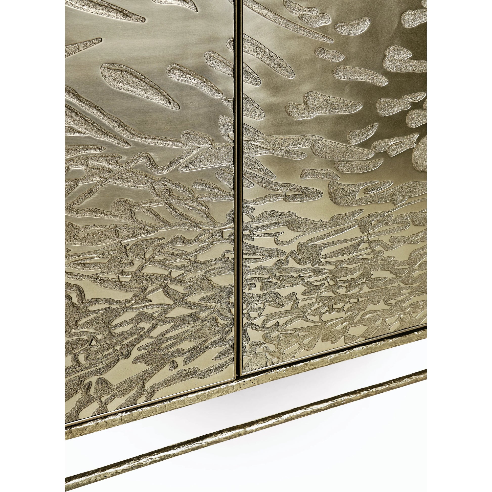 Water Diel Acid Etched Door Chest by Jonathan Charles in bleached oak. Made from oak, cast metal in a modern style.