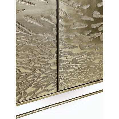 Water Diel Acid Etched Door Chest by Jonathan Charles in bleached oak. Made from oak, cast metal in a modern style.