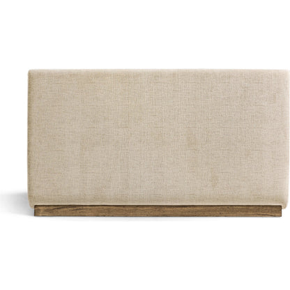 Stone Ridge Upholstered Bed by Jonathan Charles in tully light acacia. Made from unique in a transitional style.
