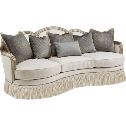 Giovanna Bezel Sofa by A.R.T. Furniture in beige. Made from unique in a transitional style.