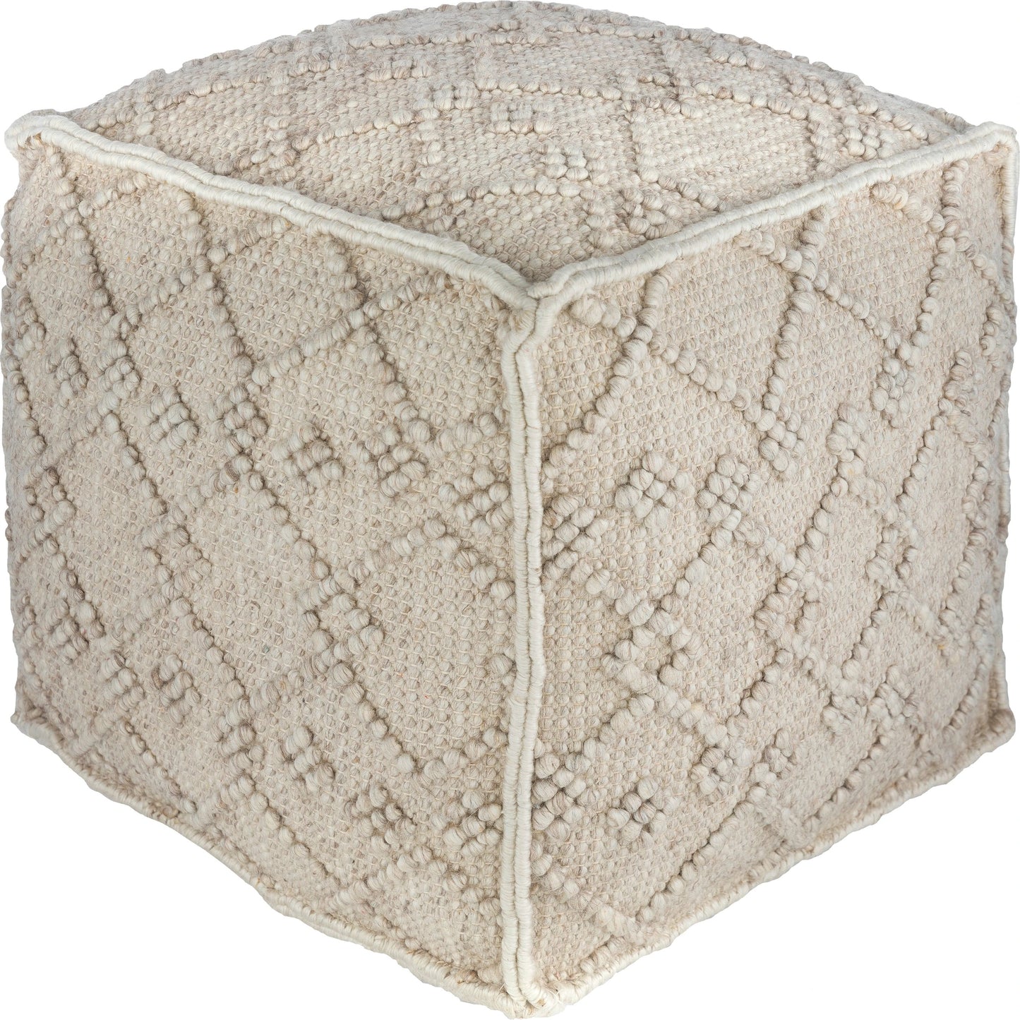 001 SR-754641 | Primary Silo | Hygge - 15737 by Livabliss in white, charcoal. Made from 70% wool, 30% viscose, 100% polybeads, 100% cotton in a eclectic & global style.