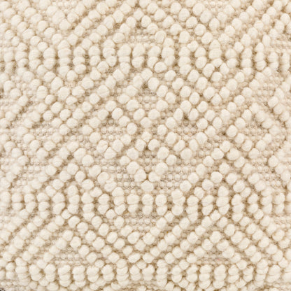 Hygge - 16767 by Livabliss in cream. Made from 40% cotton, 30% polyester, 30% wool, 100% polybeads, 100% cotton in a eclectic & global style.