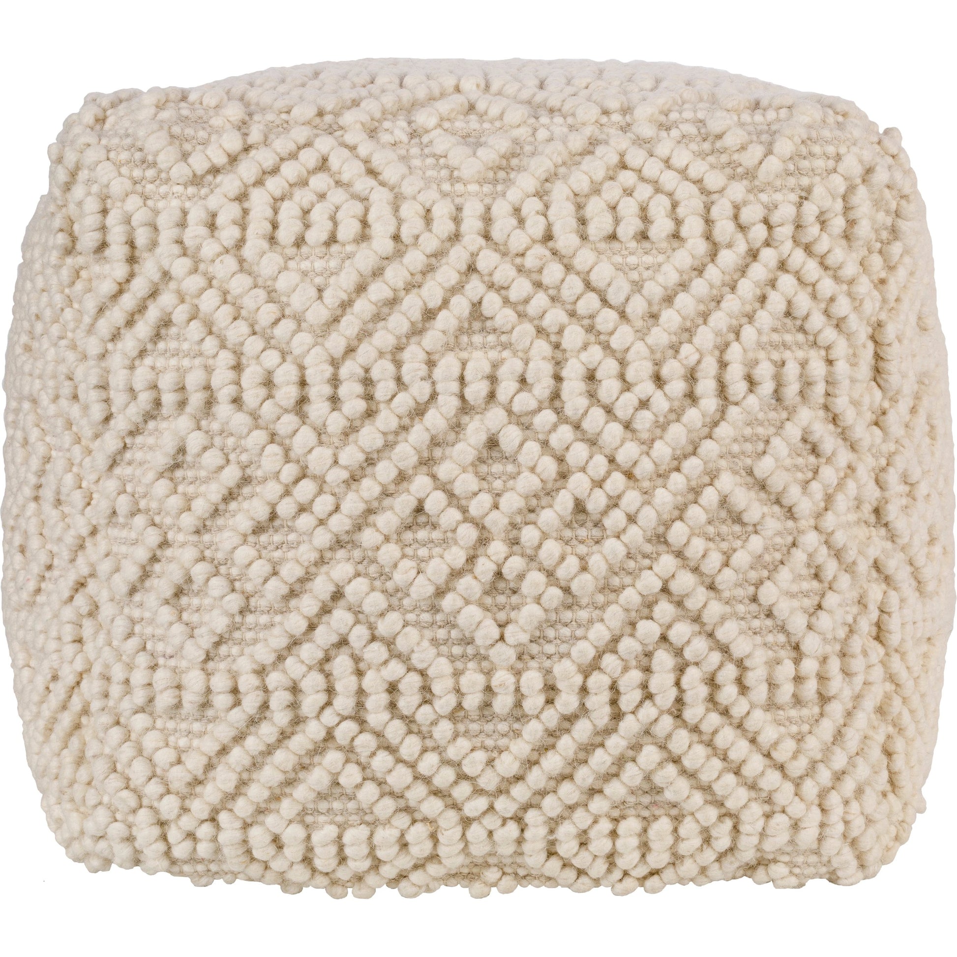 Hygge - 16767 by Livabliss in cream. Made from 40% cotton, 30% polyester, 30% wool, 100% polybeads, 100% cotton in a eclectic & global style.