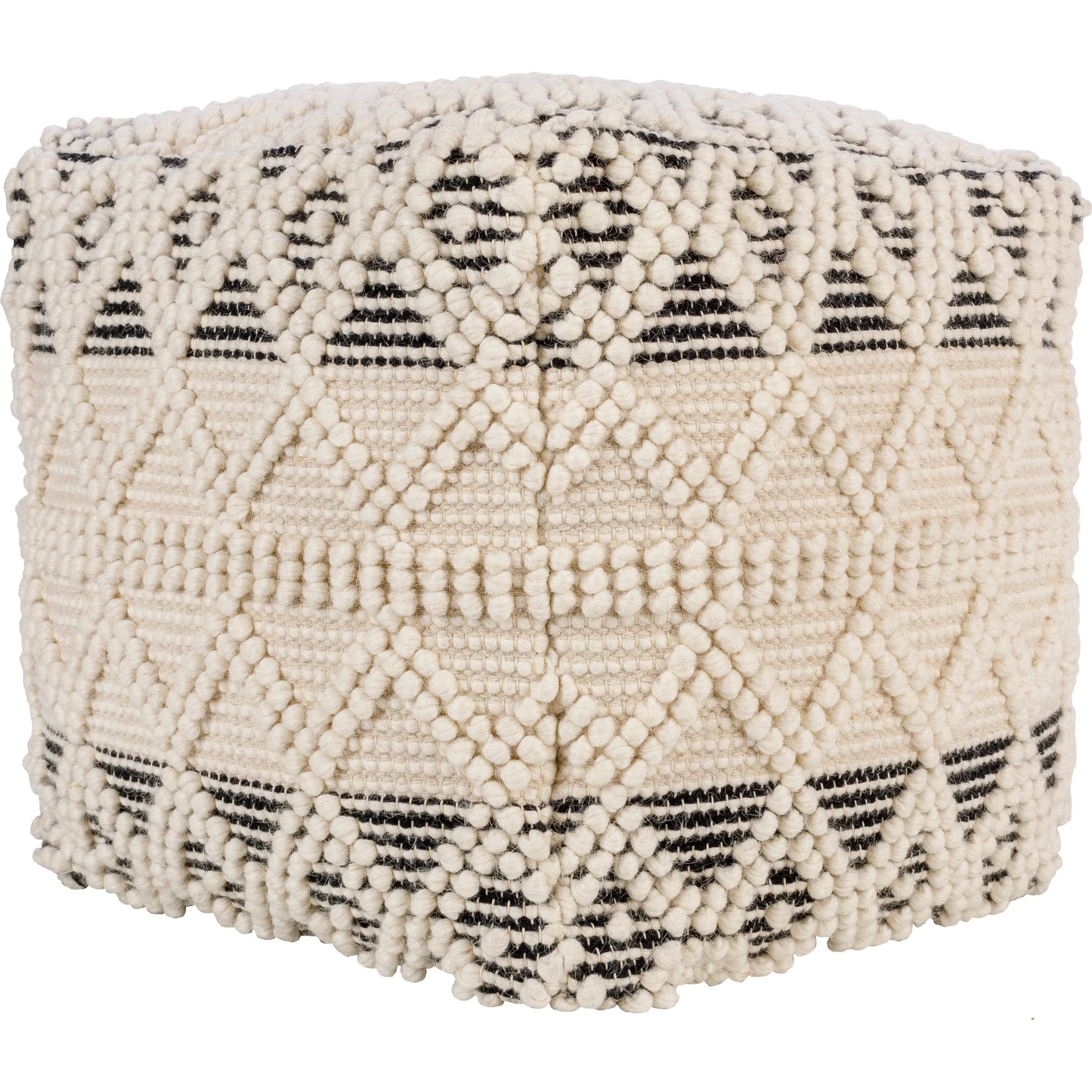 003 SI-1882684 | Additional Silo | Hygge - 13595 by Livabliss in black, cream. Made from 40% cotton, 30% polyester, 30% wool, 100% polybeads, 100% cotton in a eclectic & global style.