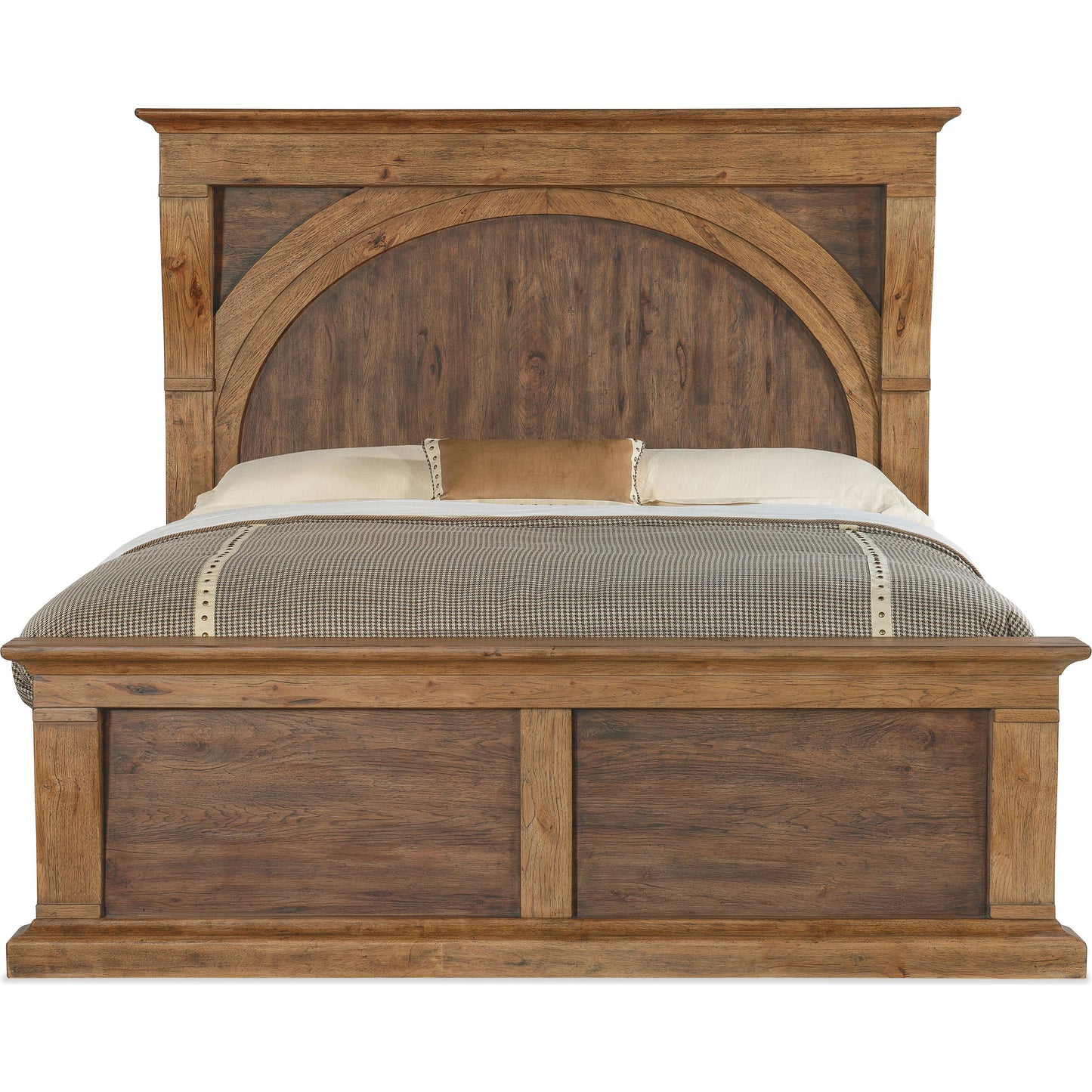 002 SI-1959500,SI-1959501 | Additional Silo | Big Sky Corbel Bed by Hooker Furniture in vintage natural. Made from pecky hickory veneers in a modern style.