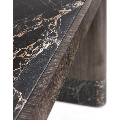 Monarch Console Table by Jonathan Charles in chocolate apricot oak. Made from main oak veneer in a unique style.
