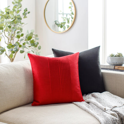 Solid Pleated Pillow - 21333 by Surya. Made from 100% polyester in a modern style.