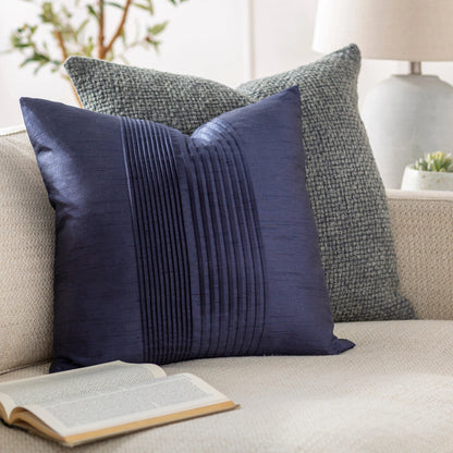 Solid Pleated Pillow - 21333 by Surya. Made from 100% polyester in a modern style.