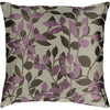 Light Gray, Mauve, Black / Down Feather / 18" x 18"