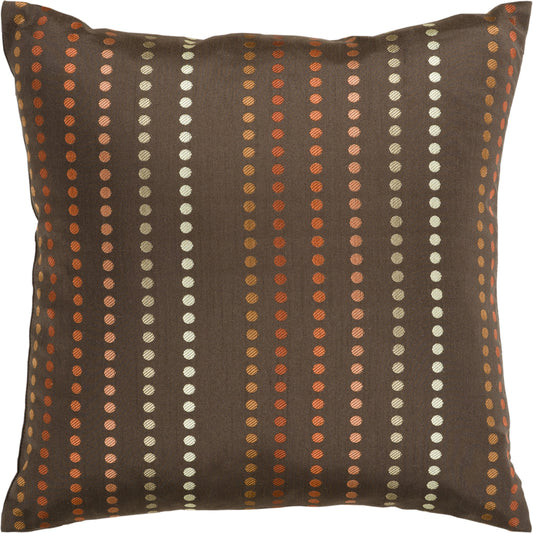 Vertical Connect the Dots by Surya in chocolate, rust, coral, mocha, olive. Made from 100% polyester in a modern style.