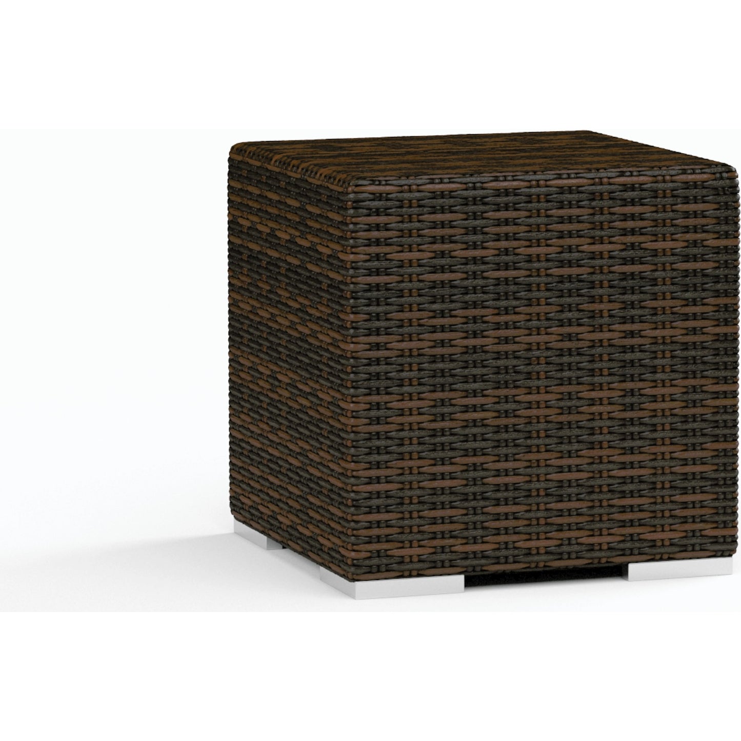 002 SI-2166881 | Additional Silo | Montecito Outdoor End Table by Sunset West in cognac. Made from resin wicker in a modern style.