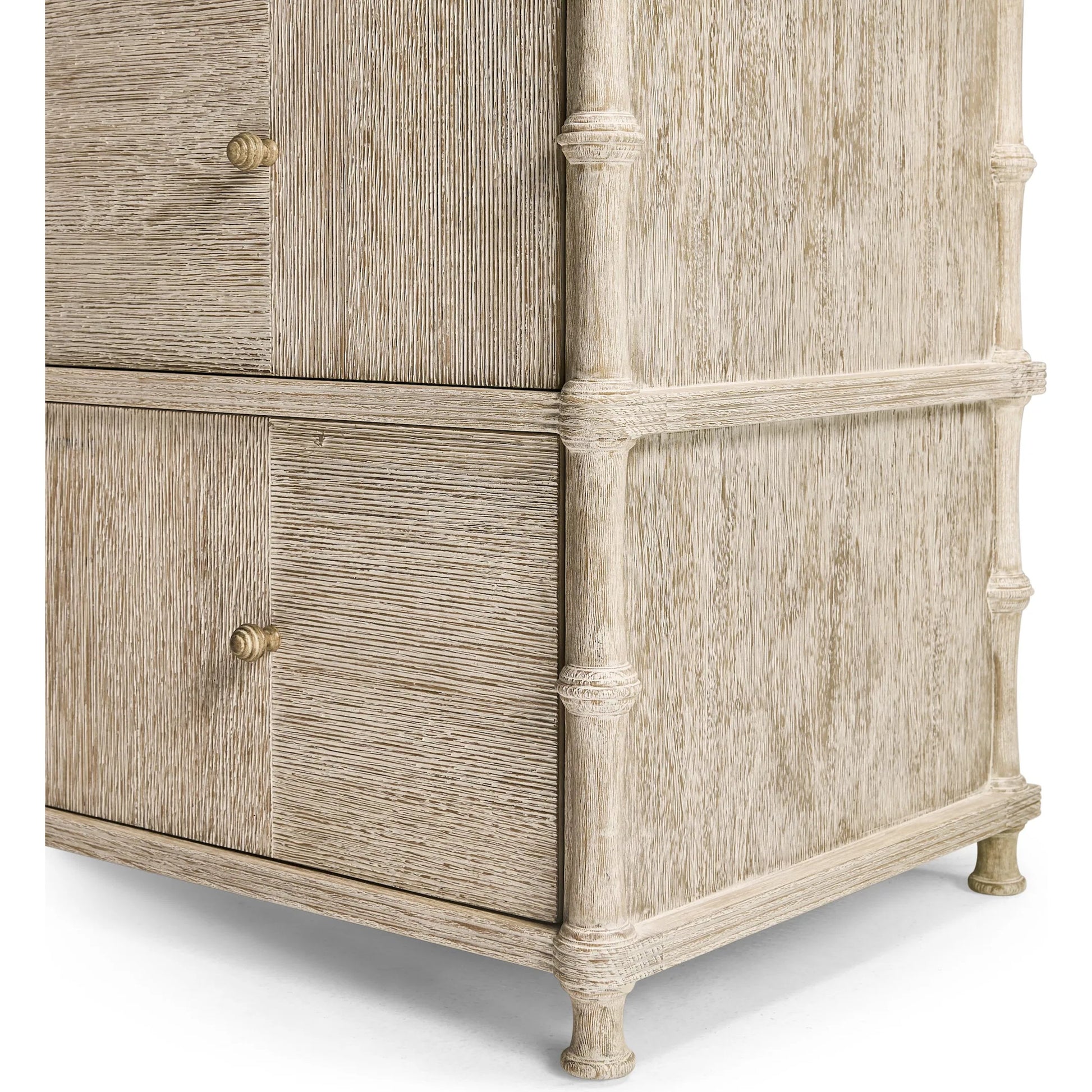 Bywater Dresser by Jonathan Charles in beige and washed acacia. Made from oak, aluminum, acacia veneer, beech in a transitional style.