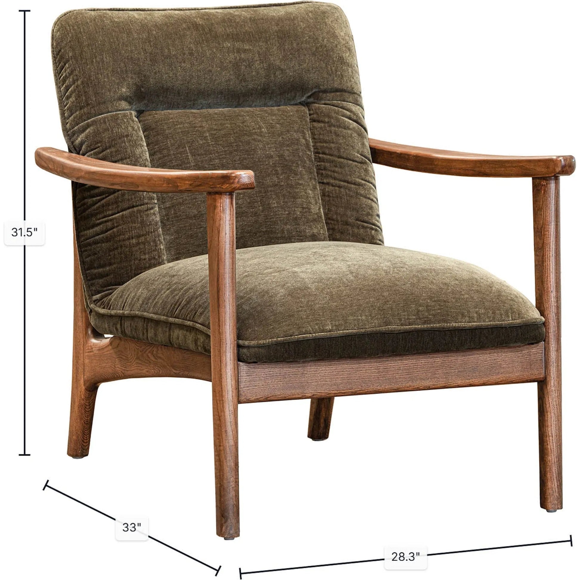 Highland Club Chair by LH Imports. Made from polyester, foam, plywood, ash wood in a unique style.