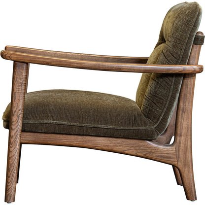 Highland Club Chair by LH Imports. Made from polyester, foam, plywood, ash wood in a unique style.