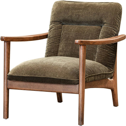Highland Club Chair by LH Imports. Made from polyester, foam, plywood, ash wood in a unique style.