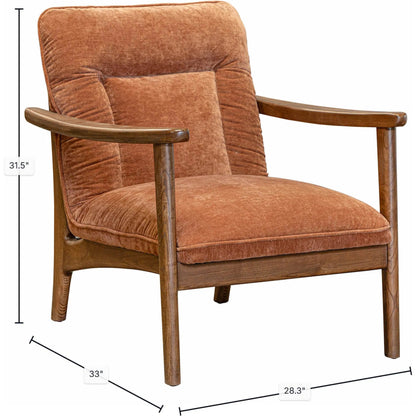 Highland Club Chair by LH Imports. Made from polyester, foam, plywood, ash wood in a unique style.