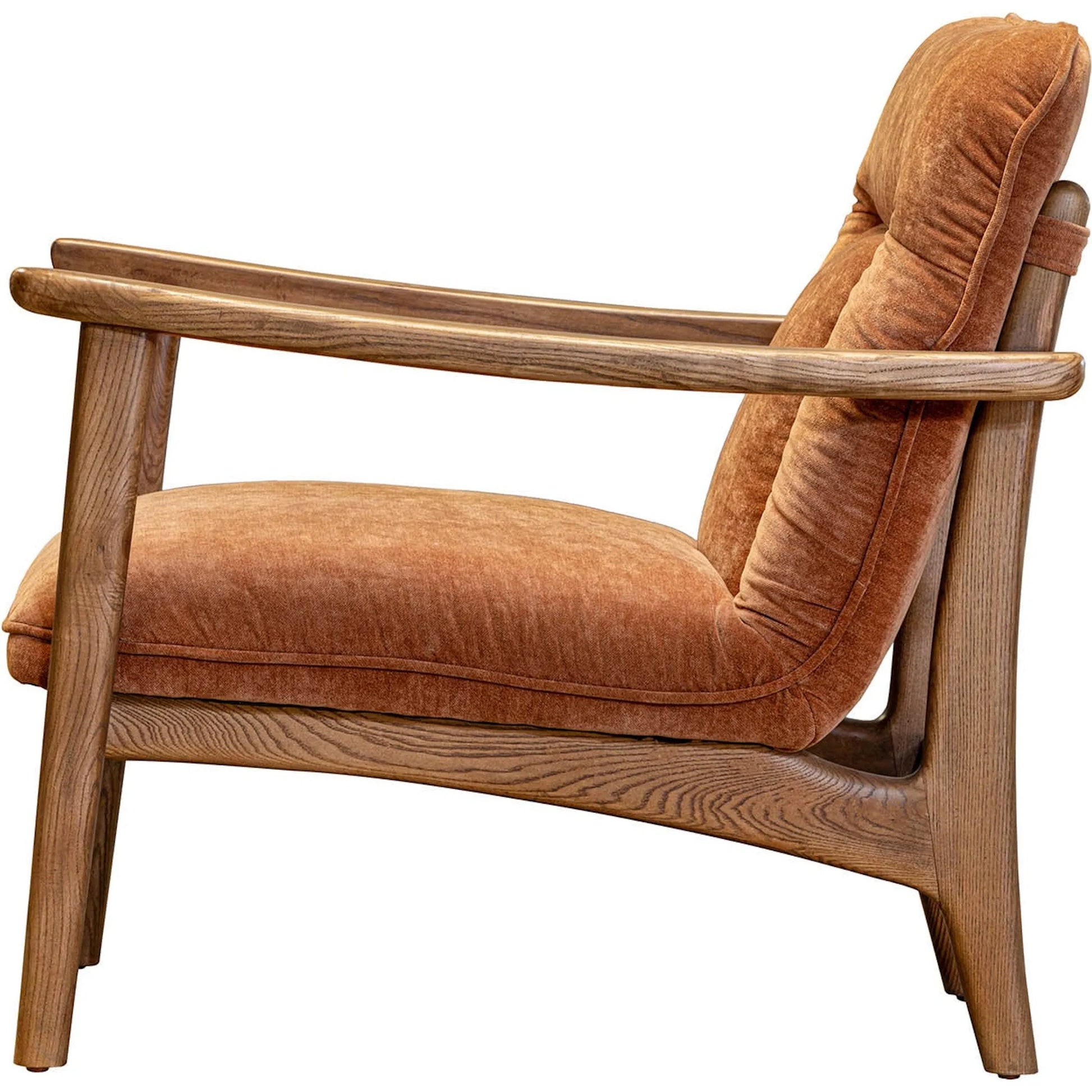 Highland Club Chair by LH Imports. Made from polyester, foam, plywood, ash wood in a unique style.