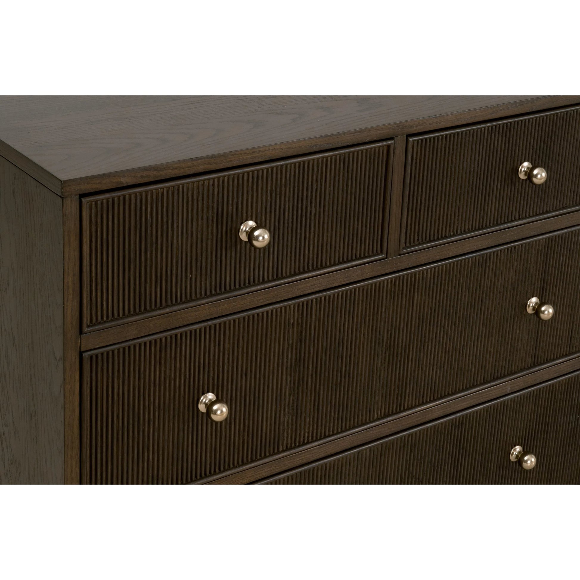 Highland Dresser by Essentials For Living in dutch brown oak. Made from solid oak wood, mdf, oak veneer in a traditional style.