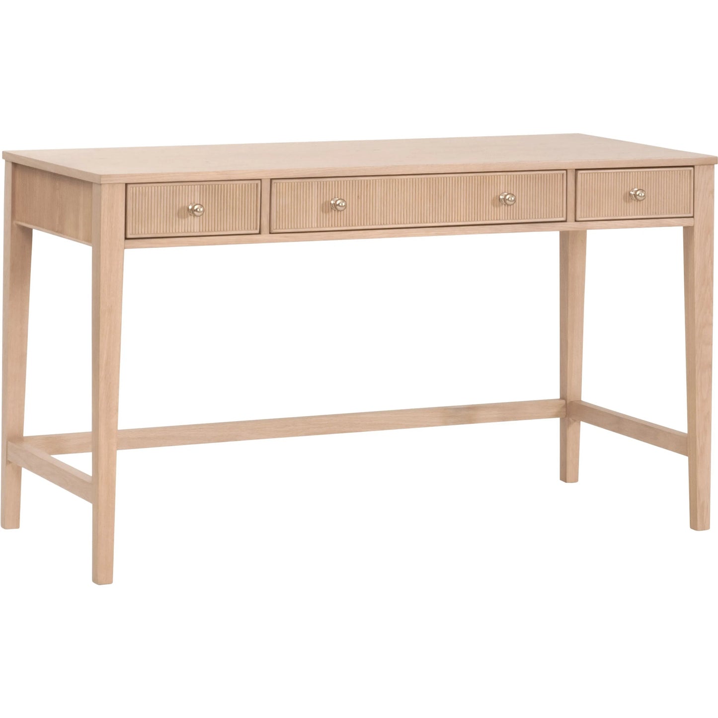 002 SI-2472613 | Primary Silo | Highland Desk by Essentials For Living in natural oak. Made from solid oak wood, oak veneer, iron, felt in a transitional style.