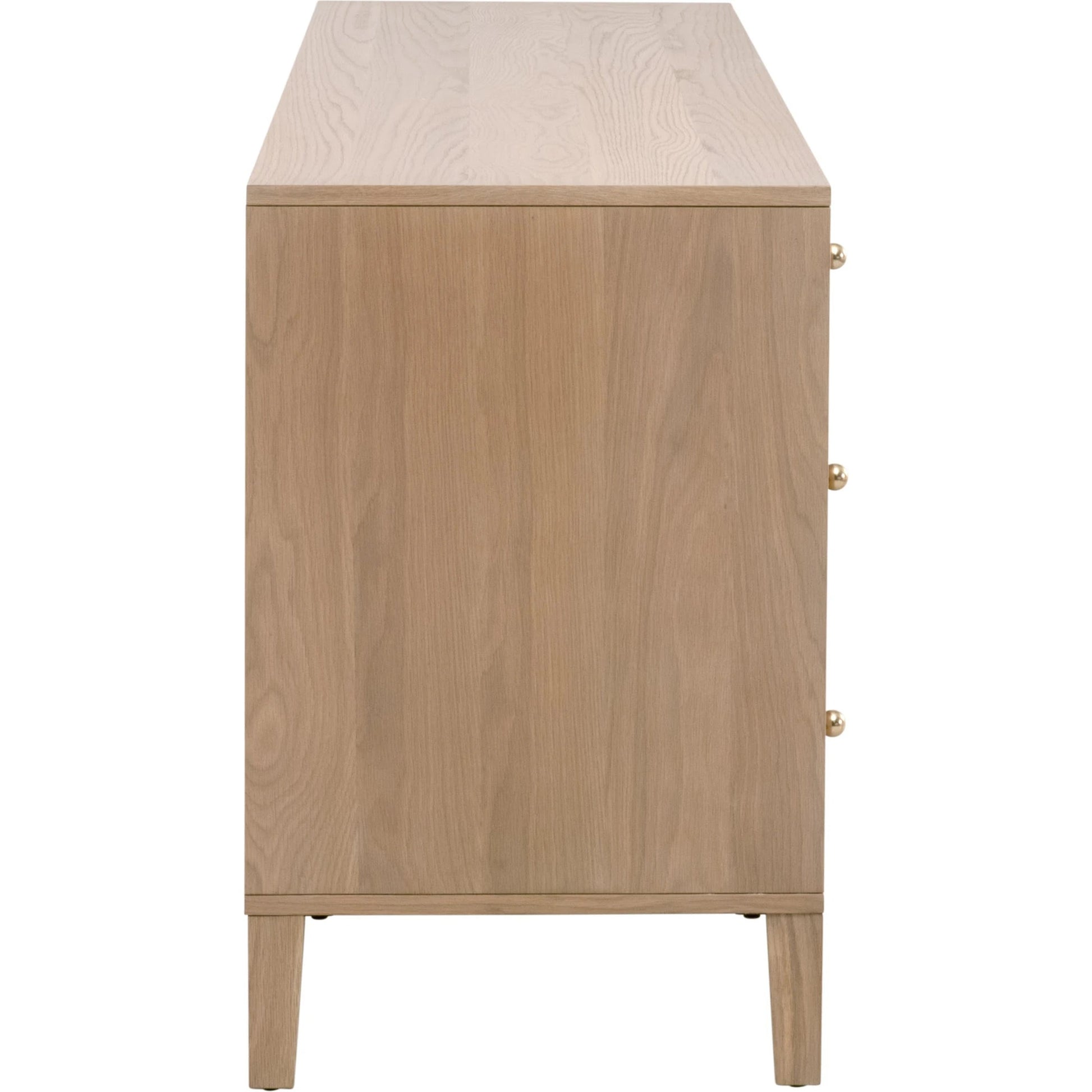 Highland Double Dresser by Essentials For Living in natural oak. Made from solid oak wood, oak veneer, iron, felt in a cottage & farmhouse style.