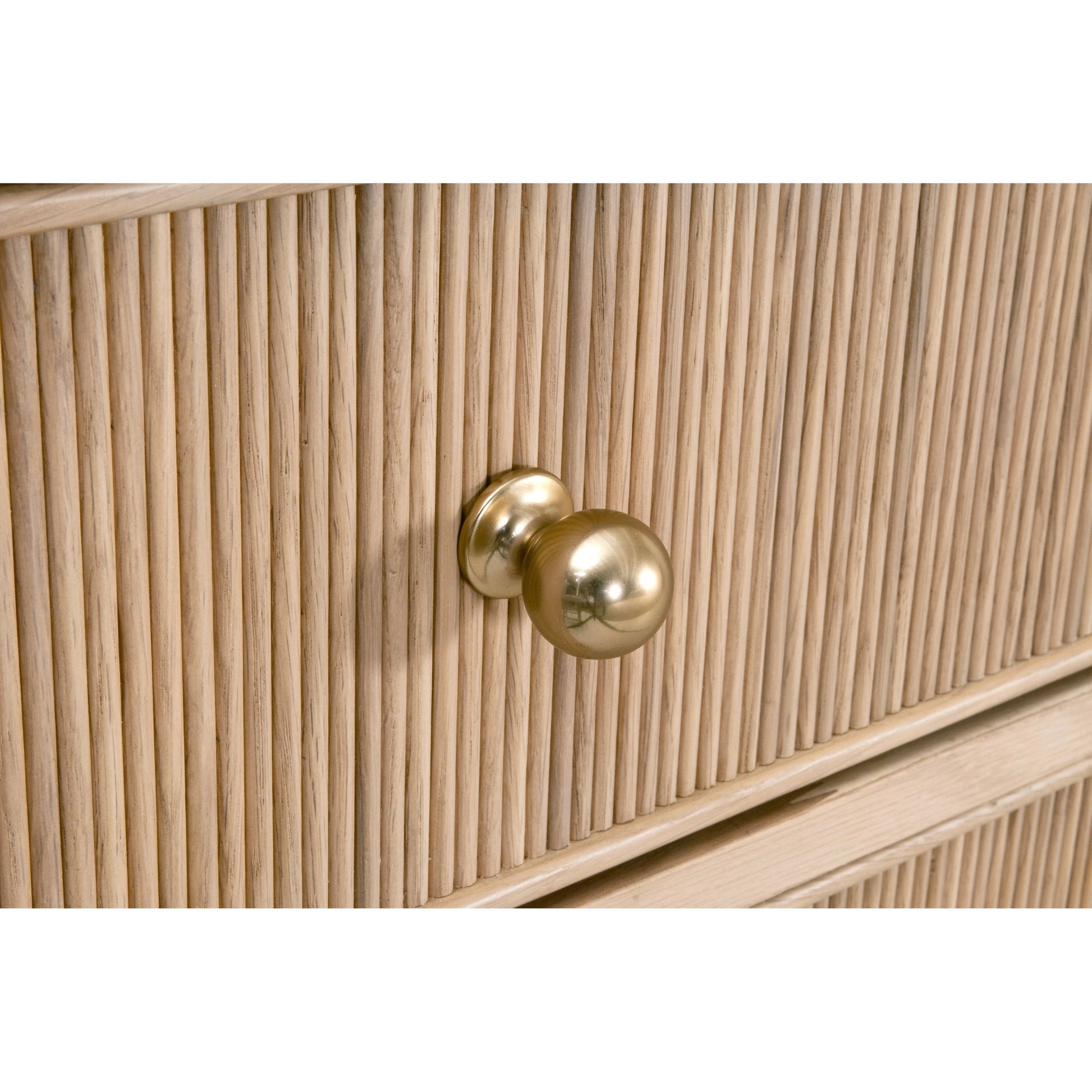 Highland Double Dresser by Essentials For Living in natural oak. Made from solid oak wood, oak veneer, iron, felt in a cottage & farmhouse style.