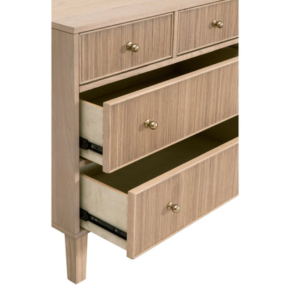 Highland Double Dresser by Essentials For Living in natural oak. Made from solid oak wood, oak veneer, iron, felt in a cottage & farmhouse style.