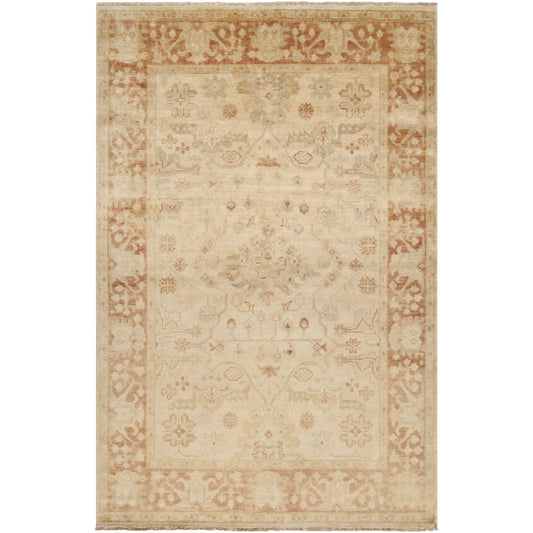 Hillcrest Rug - 1698 by Surya in rust, medium gray, dusty sage, wheat, beige. Made from 100% new zealand wool in a unique style.