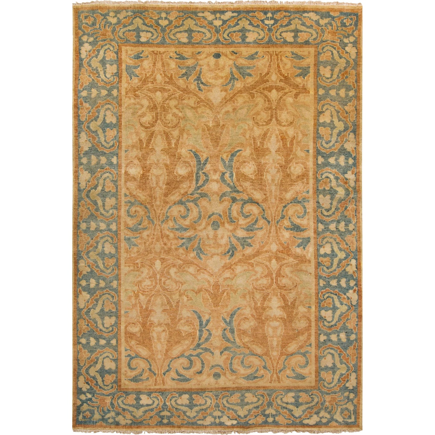 002 48498-18285,48498-9622 | Primary Silo | Hillcrest HIL-9019 Rug by Surya in sage, rust, dusty sage, tan, mustard. Made from 100% new zealand wool in a unique style.
