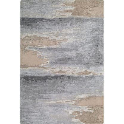 Hiroshima HIO-2301 Rug by Surya in slate gray, sandstone, taupe, stone. Made from wool, viscose in a unique style.