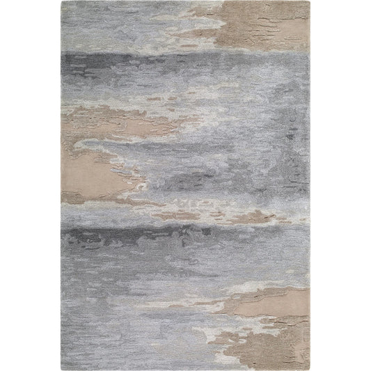 Hiroshima HIO-2301 Rug by Surya in slate gray, sandstone, taupe, stone. Made from wool, viscose in a unique style.