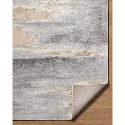 Hiroshima HIO-2301 Rug by Surya in slate gray, sandstone, taupe, stone. Made from wool, viscose in a unique style.