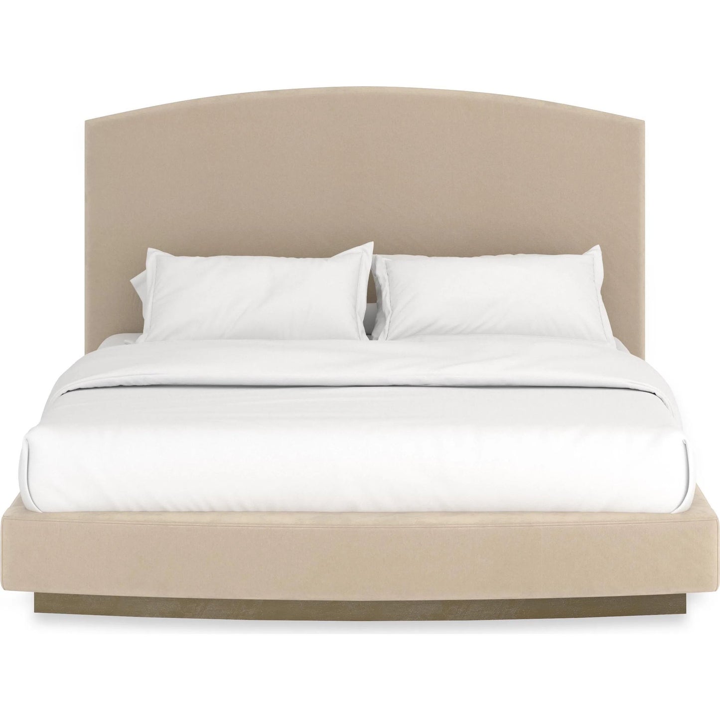 004 SI-2250455 | Additional Silo | Artois Bed by Caracole in brushed gold paint. Made from asian hardwood in a transitional style.