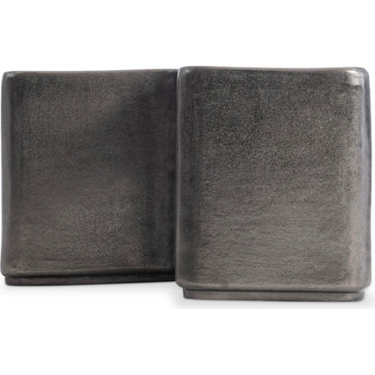 Juri Cocktail Table by Bernhardt in graphite. Made from metal in a modern style.