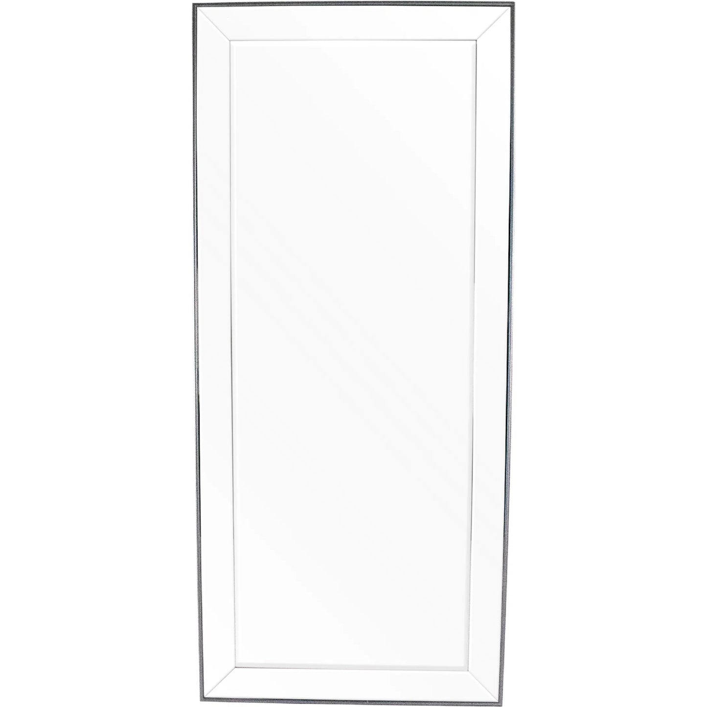 002 SI-2448719 | Additional Silo | Beveled Panel Mirror by Zentique in silver. Made from iron, glass in a traditional style.