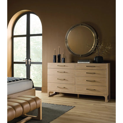 Banyon Bay Eight Drawer Dresser by Hooker Furniture in light wood. Made from unique in a transitional style.