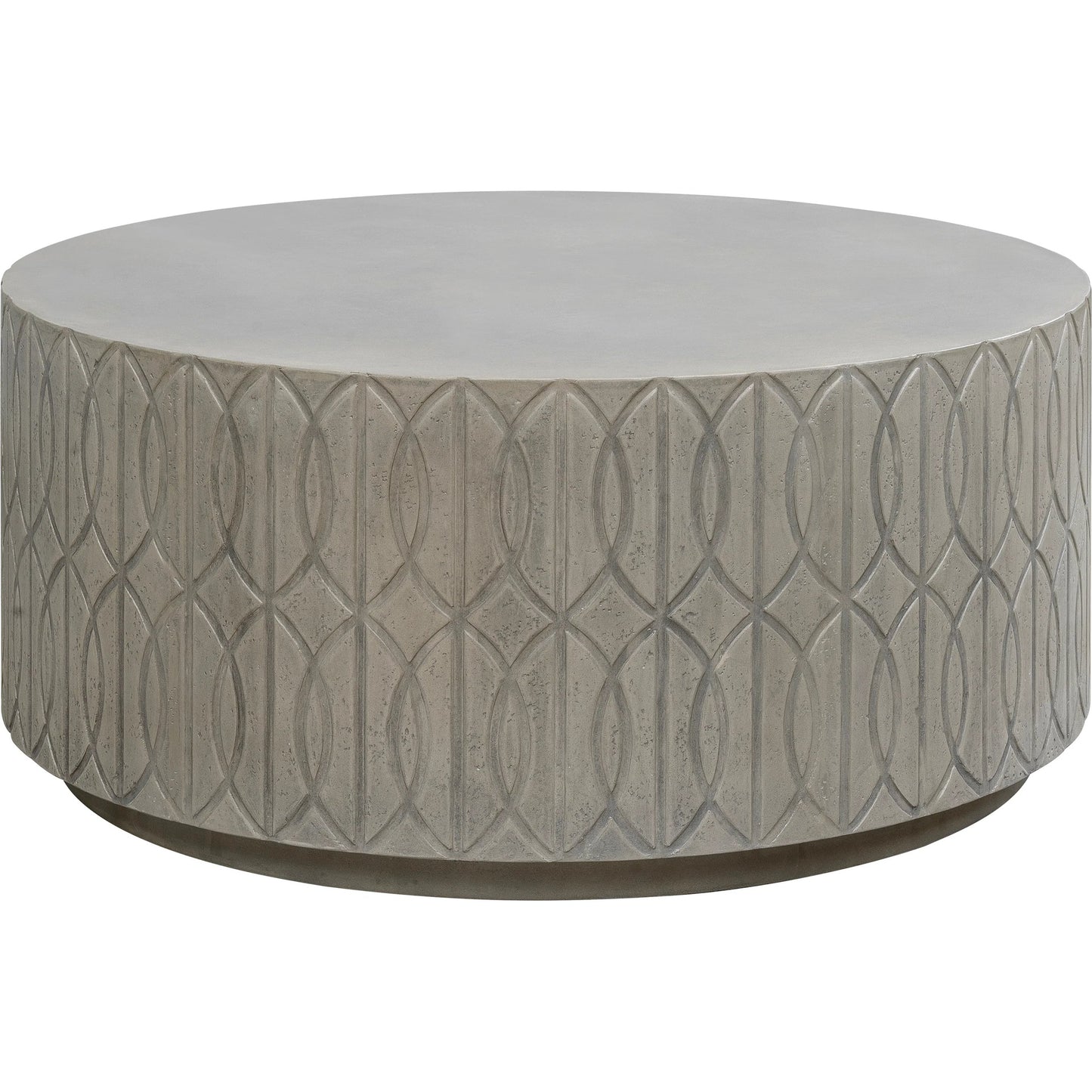 001 SI-2318689 | Primary Silo | Trellis Outdoor Coffee Table by Sunset West in gray. Made from glass fiber reinforced concrete in a transitional style.